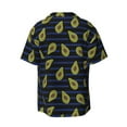 thumbnail image 2 of Wukai Avocado Men's Casual Short-Sleeve Button Down Shirt - Lightweight Summer Dress Shirt for Daily Wear-3X-Large, 2 of 7