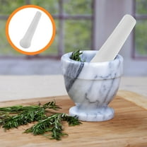 HEANUJJ Ceramic Pestle White Kitchen Grinding Rod for Garlic Masher Comfortable Ergonomic Handle
