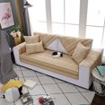 thumbnail image 4 of Modern Cotton Embroidered Sofa Cover Mat Protector for Home Beige (110*210cm), 4 of 8