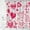Hot Pink White, variant on Valentine''s Day Shower Curtain Fantasy Pink Love Hearts Romantic Valentine Dreamy Fabric Bathroom Decor Set with Hooks(70" Wx84 H)