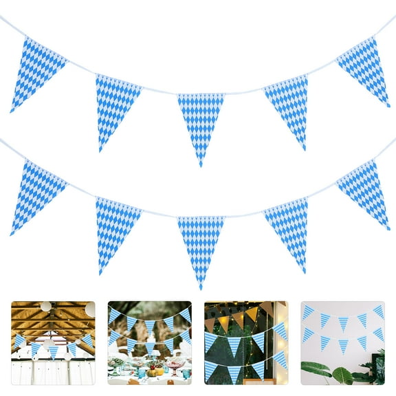 HEMOTON 1 Set Oktoberfest Pennant Banner German Beer Festival Banner Oktoberfest Banner Bavarian Banner Oktoberfest Flag Party Banner Beer Flags Bavarian Oktoberfest Banner