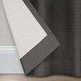 thumbnail image 4 of Eclipse Samara Solid Color Blackout Rod Pocket Single Curtain Panel, Pewter, 42 x 63, 4 of 7
