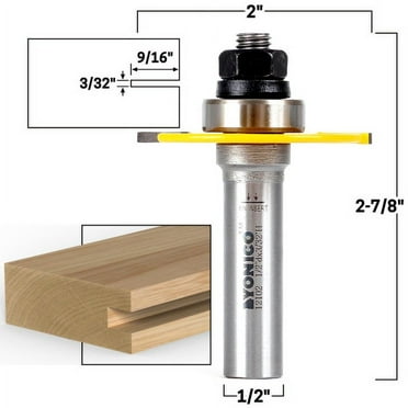 3/32" Slotting Cutter Router Bit - 1/2" Shank - Yonico 12102