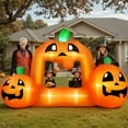 thumbnail image 5 of Firstness 8.5FT Halloween Inflatable,Pumpkin Photo with Lights for Party Yard Decorations, 5 of 11