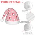 thumbnail image 4 of Balery pink Scarf bear Pattern Santa Hat Christmas Hat Funny Christmas Hat Christmas Knitted Beanie Hat For Kids, 4 of 6