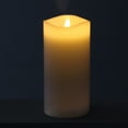 thumbnail image 3 of 6 Pack Stonebriar Flameless LED 3"x 6" Off-White Real Wax Pillar Candle with Timer and Remote, 3 of 6