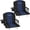 Navy Blue, variant on SPECSTAR Set of 2 Stadium Seat with Back Support, Portable Bleacher Chair with Cup Holder, Shoulder Strap for Sport Events, Foldable Seat, Black&Gray