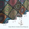 thumbnail image 6 of Multicolor Ethnic Mandala Pattern Shower Curtain 72"x84" ,Bathroom Decorative Shower Curtains Set with 12 Hooks,Modern Waterproof Washable Shower Curtain, 6 of 6