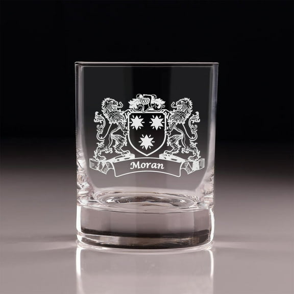 Moran Irish Coat of Arms Old Fashioned Tumblers - Set of 4