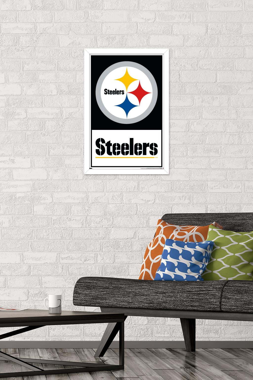 NFL Pittsburgh Steelers - Logo 21 Wall Poster, 14.725" x 22.375", Framed