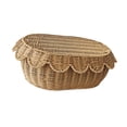 thumbnail image 4 of Cesta de pan tejida Cesta de servir tejida Bandeja para hornear pan Soporte para almacenar bocadillos L, 4 of 9