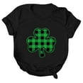 thumbnail image 3 of Baqcunre T Shirts for Women,Casual St. Patrick's Day Print Top Short Sleeve Round Neck T-shirt Top,St. Patrick's Day Shirts for Women Womens Tops,Graphic Tees for Women Black S-XXL, 3 of 7