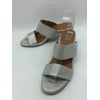 Pre-Owned Gentle Souls Silver Size 8 Strappy Heels