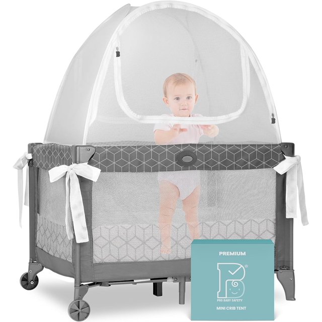YIGOU Premium Pack n Play Tent, Mini Crib Tent to Keep Baby from