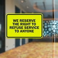 thumbnail image 6 of Signs ByLITA Classic Framed We Reserve The Right To Refuse Service To Anyone (Black/Silver) - Large 1 Pack, 6 of 9