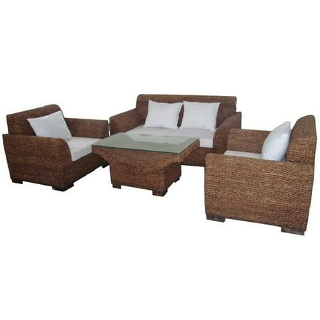 Entrada En2865 Seagrass 4 Piece Sofa Set With Coffee Table