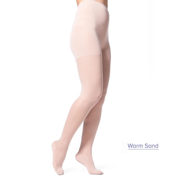 Sigvaris Style 782 Sheer 20-30 Closed Toe Compression Pantyhose Warm Sand LL Long