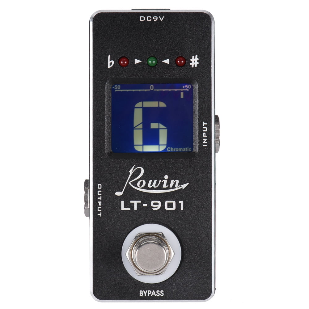 Elowen Pedal Effect Effect Mini Chromatic Guitar Tuner Pedal Effect True Bypass LCD Display