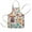 Colorful Mexican Elements, variant on Cute Ghost Halloween Pattern Kids Aprons for Girls and Boys,Adjustable Neck Strap Toddler Aprons for Kids Cooking Baking,23.6"x19"