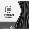thumbnail image 4 of HATCHBOX Metallic Finish PLA 3D Printer Filament, Dimensional Accuracy +/- 0.03 mm, 1 kg Spool, 1.75 mm, Black, 4 of 5
