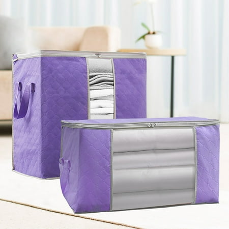 storage blanket foldable space stackable bag cheers woven wardrobe saving folding non fabric