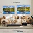 thumbnail image 4 of Elephant Stock Alpine Lake Near Mt. Rainier Wall Art - Horizontal Multi Panel Canvas - Living Room Wall Decor - Nature Multi Panel - Gray And Blue Decor - 57" x 36", 4 of 8