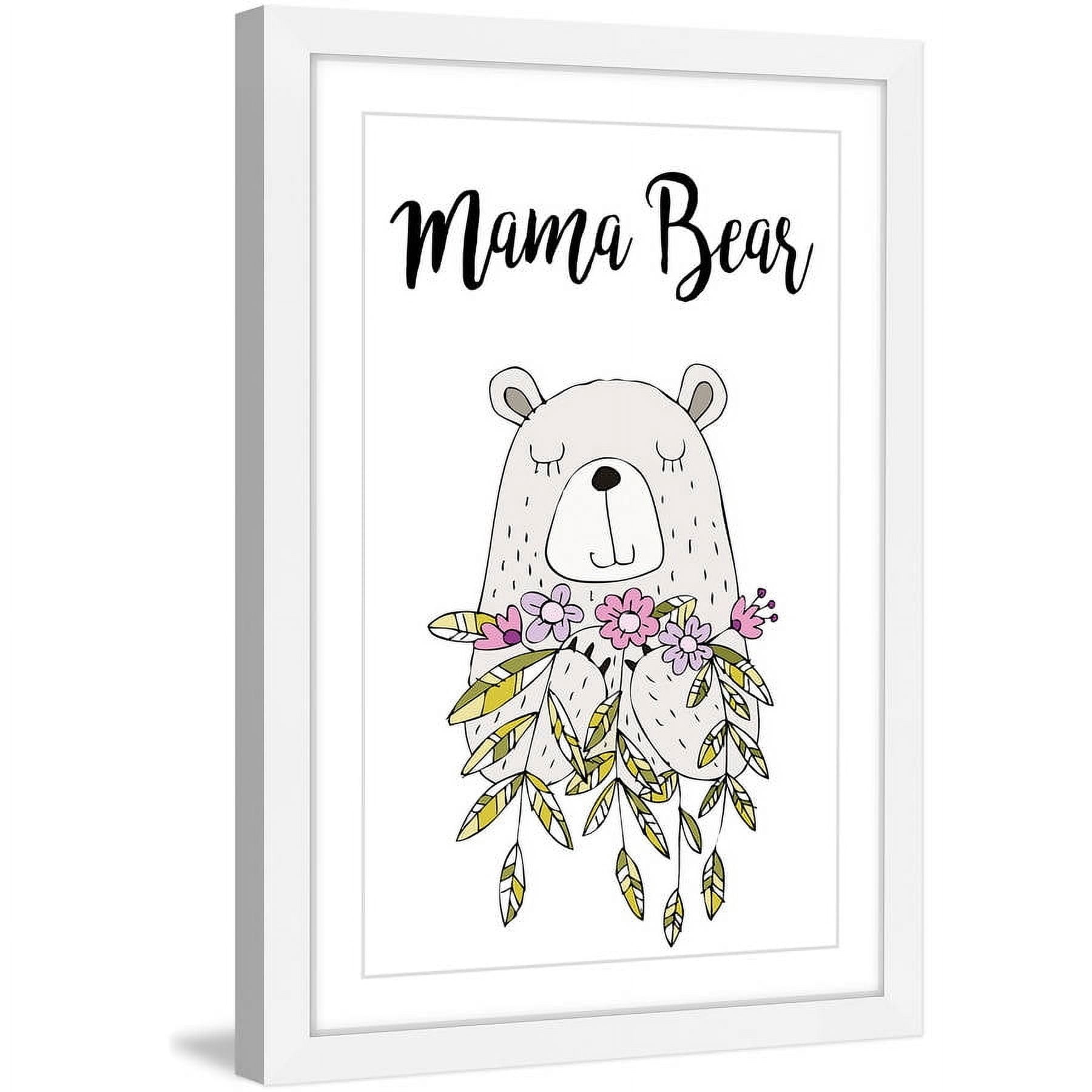 "Mama Bear" Framed Painting Print