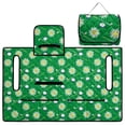 thumbnail image 5 of Xixirimido Golf Cart Seat Cover Quilted Golf Cart Seat Towel Blanket with 4 Pockets & Non Slip Backing Universal Fit for 2 Person Seats Carts, Daisy Golf Club Ball Green, 5 of 8