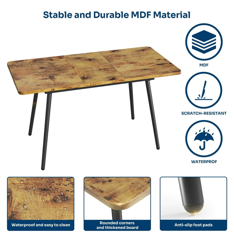 テーブル・チェア・ハンモック LOGOS LIFE BENCH TABLE SET 6 Lofka 7-Piece Extendable Dining Table Set with Six Chairs