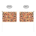 thumbnail image 5 of Handheld Flag Double-Sided Hand Waving Flag 8.2×5.5in Used For Team Activities Or Decoration In Decorative Places Leopard Skin Print Style Orangered_3 Six Piece, 5 of 8