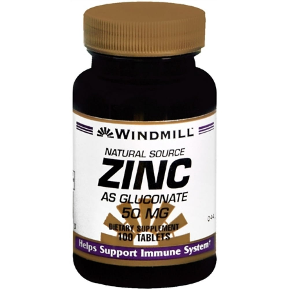 Windmill Health Products Windmill Natural Source Zinc, 100 ea Walmart