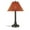 Chili/Bronze, variant on Patio Living Concepts San Juan 34 in. Table Lamp 30117 with 2 in. bronze body and chili linen Sunbrella shade fabric