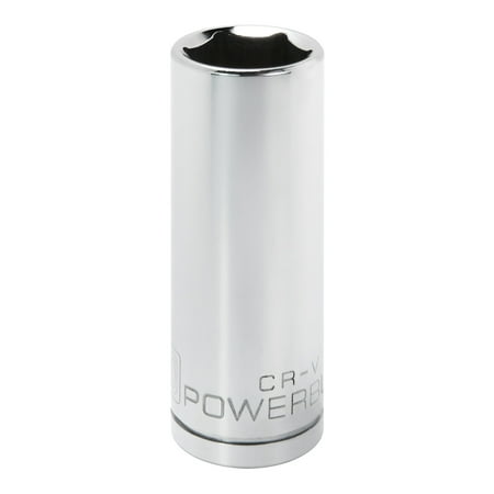 UPC: 0028907054513 | Powerbuilt 1/2 Inch Drive x 20 MM 6 Point Deep Socket – 642214