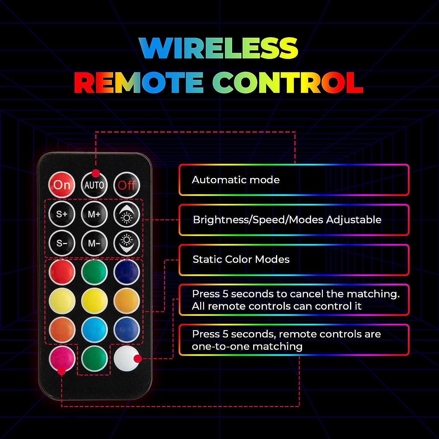 KEMIMOTO 2pcs 4ft UTV Spiral LED Whip Lights App Remote Control for SXS ATV Boat Offroad Compatible with Polaris RZR Can-Am Maverick X3 Sportsman