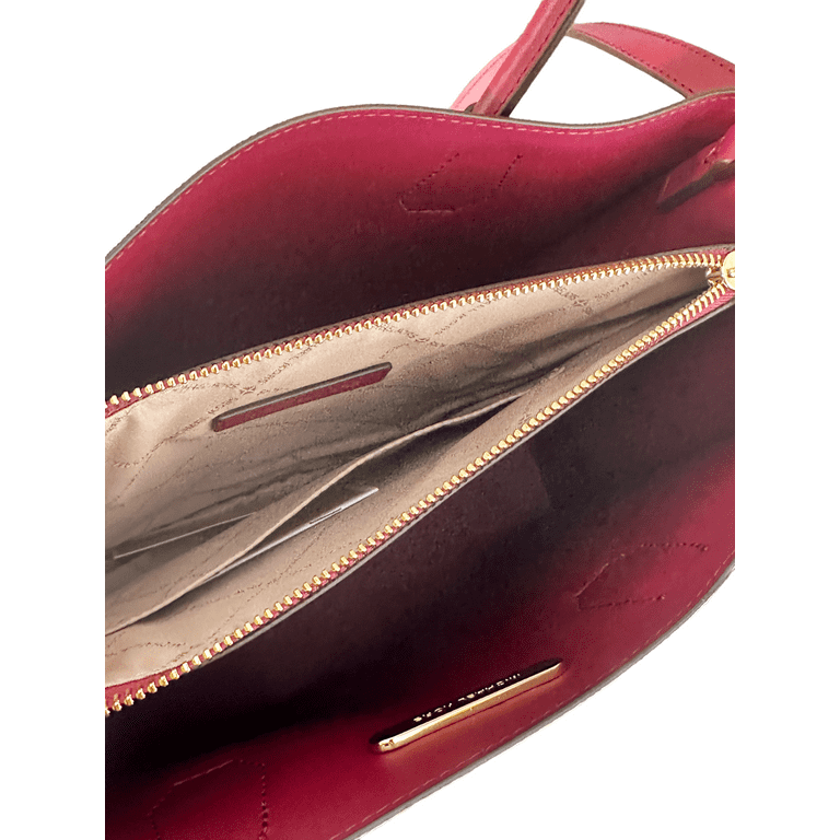 Michael Kors Mercer Large Mulberry Signature PVC Satchel Bag Crossbody