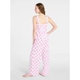 thumbnail image 4 of Joyspun Women's Wide Strap Cotton Tank Top and Pants Pajama Set, 2-Piece, Sizes XS-3X, 4 of 5