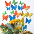 thumbnail image 5 of Pegatinas de pared decorativas para el hogar, con diseño de mariposas en blanco y negro, 3D, huecas, de PVC, para sala de estar y habitación de niños, 5 of 5