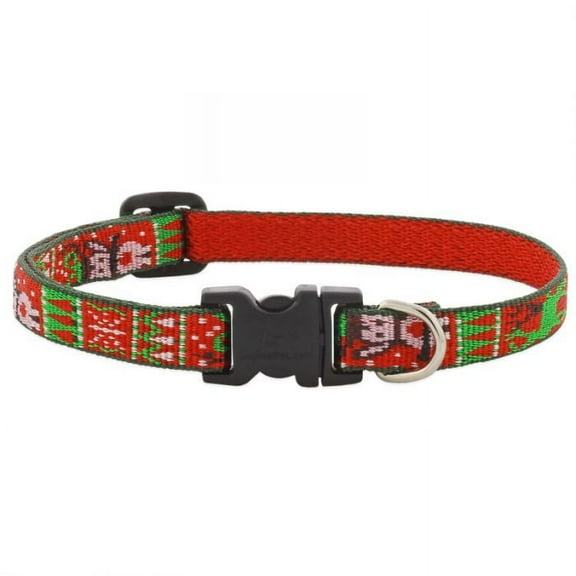 LupinePet 1/2" Ugly Sweater 8-12" Dog Collar