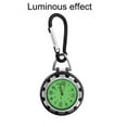 thumbnail image 3 of Cheers.US Clip-on Backpack Glow in The Dark Unisex Fob Belt Watch Outdoor Luminous Glow in Dark Quartz Belt Pocket Watch Clasp Backpack Clip on Carabiner, 3 of 5