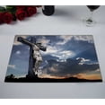 thumbnail image 2 of PKQWTM Representation Of Crucifixion On Top Of Golgotha Kitchen Dining Table Mats Placemats Size 12x18 Inches, Set of 2 Pieces, 2 of 2