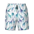 thumbnail image 4 of Lsque Mens Swim Trunks Cool Giraffe Pattern - Bathing Suit Compression Liner - Beach Swim Shorts Swimwear - (S-3XL) - Stretch Quick Dry -X-Large, 4 of 9