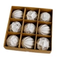 thumbnail image 4 of 9 adornos de bolas de Navidad Soledad colgantes para árboles de Navidad plata, 4 of 10