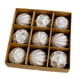 thumbnail image 4 of 9x Adornos de bolas navideñas Pequeños colgantes navideños Bolas navideñas irrompibles para plata, 4 of 9