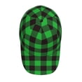 thumbnail image 4 of Daiia Buffalo Plaid Green Black Baseball Cap Men Women Classic Adjustable For Running Workout And Outdoor Activitie All Season Dad Hat Gift, 4 of 9