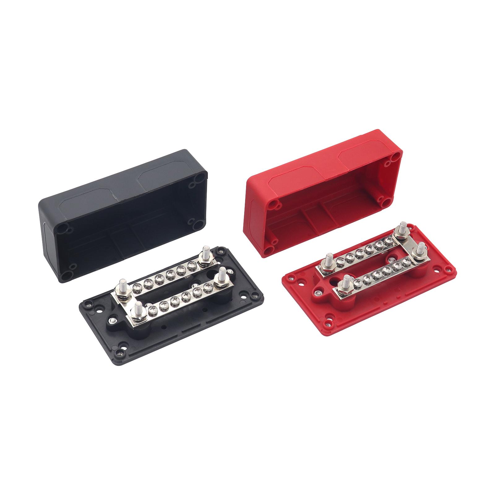 2x Power Distribution Block Junction Block Heavy Duty 300 Amp Rating Bus Bar Terminal Block for Truck Boat Car RV Marine Style C