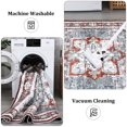 thumbnail image 5 of Hasoo Washable 9' x 12' Area Rug for Living Room Boho Vintage Rug Non Slip Throw Rugs Floral Bedroom Rug, Red, 5 of 5