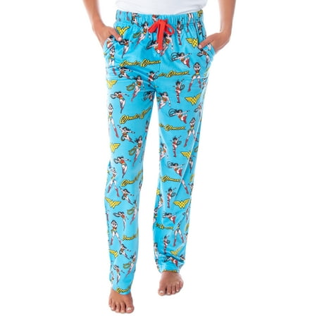 

DC Comics Women s Wonder Woman Vintage Allover Pattern Pajama Pants (2XL)