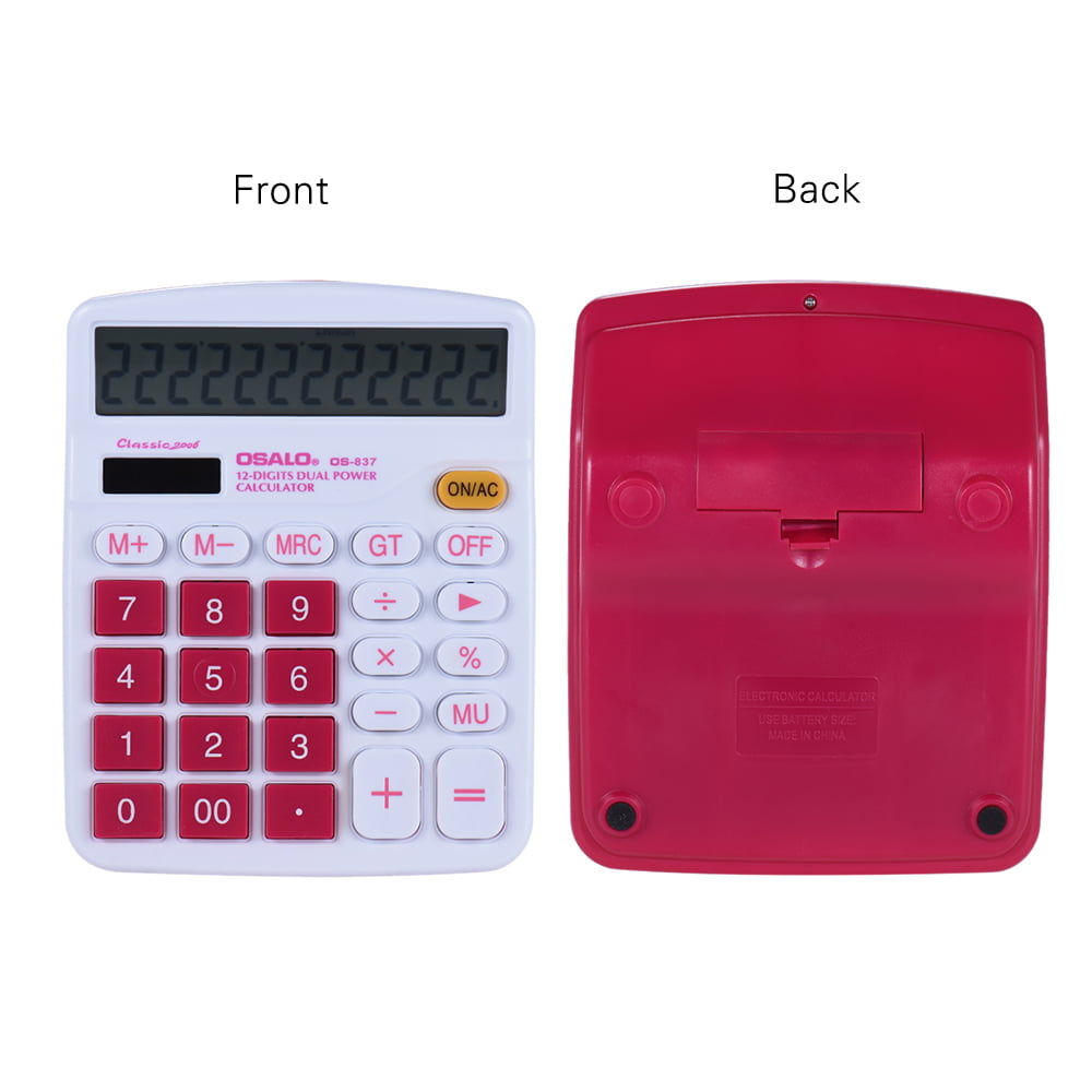 Handheld Colorful Standard Function Desktop Electronic Calculator Solar and E6D2 