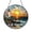 Acrylic 3.5 Inch, variant on Sunset Lighthouse Window Hanging – Abstract Glass Effect Art