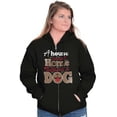 thumbnail image 4 of House Not Home Without A Dog Pet Lover Zip Hoodie Sweatshirt Women Brisco Brands X, 4 of 6
